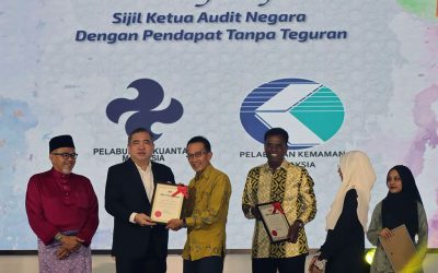 22 April 2025: Tahniah Lembaga Pelabuhan Kuantan (LPKtn) Atas Pengiktirafan Yang Diterima Atas Kejayaan Memperoleh Sijil Audit Pendapat Tanpa Teguran (Hal-Hal Lain) Daripada Ketua Audit Negara