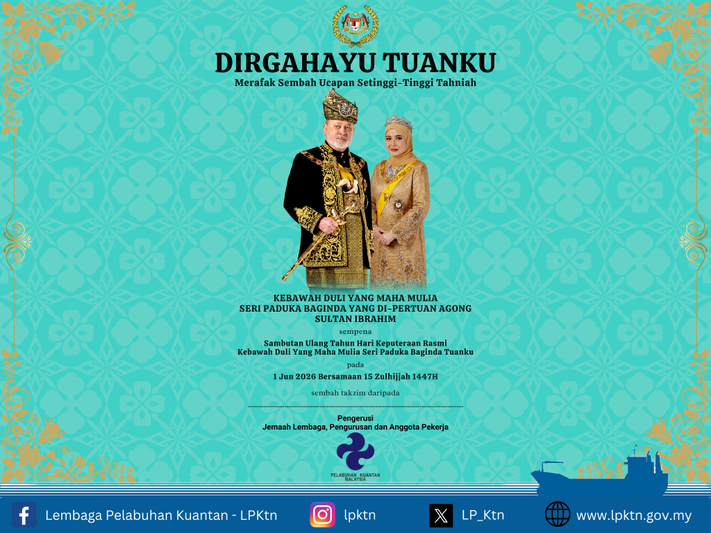 1 Jun 2026 : Hari Keputeraan Rasmi KDYMM Seri Paduka Baginda Agong 1 DAULAT TUANKU Merafak Sembah Ucapan Setinggi Tinggi 1024 x 768 px