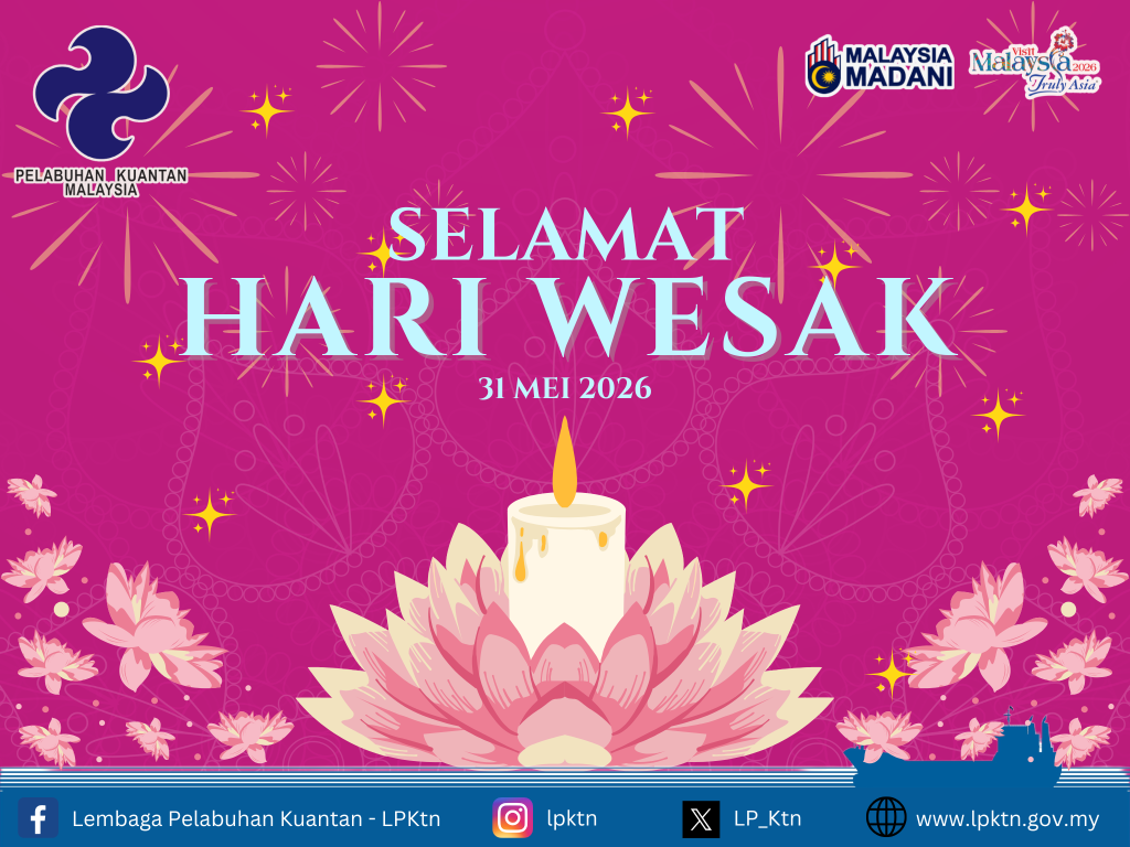 31 Mei 2026 : Selamat Hari Wesak 2026 1 Purple Minimalist Vesak Day Facebook Post 1024 x 768 px
